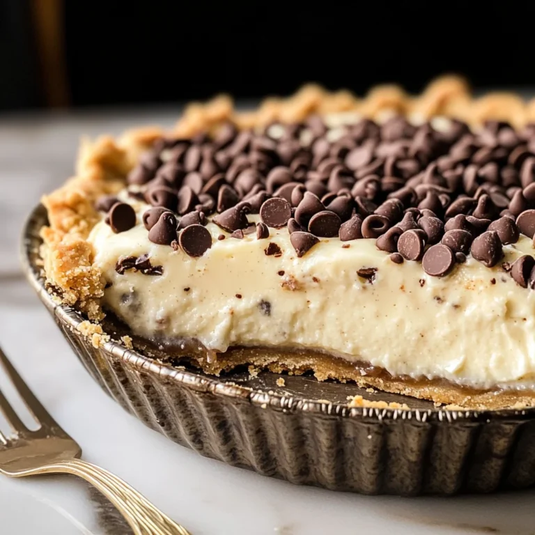 Chocolate Chip Cannoli Pie