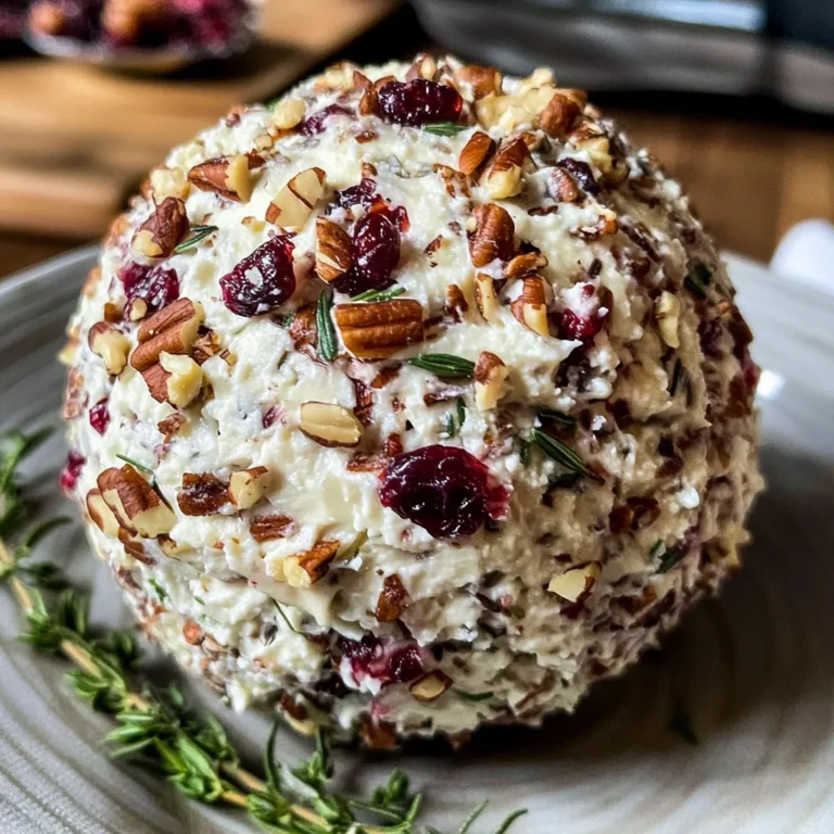 Cranberry Pecan Goat Cheese Ball