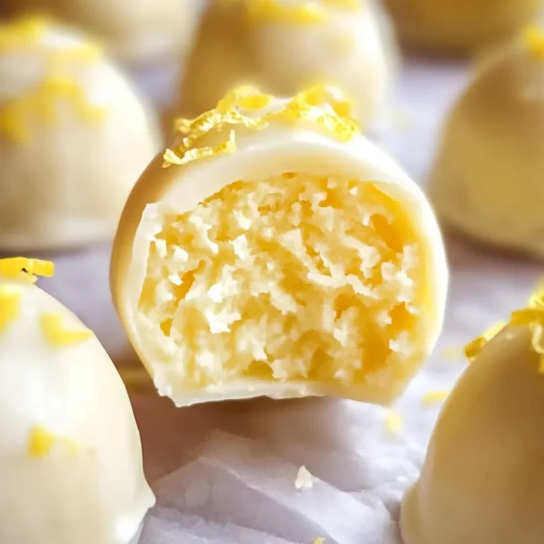 Creamy Lemon Truffles Recipe