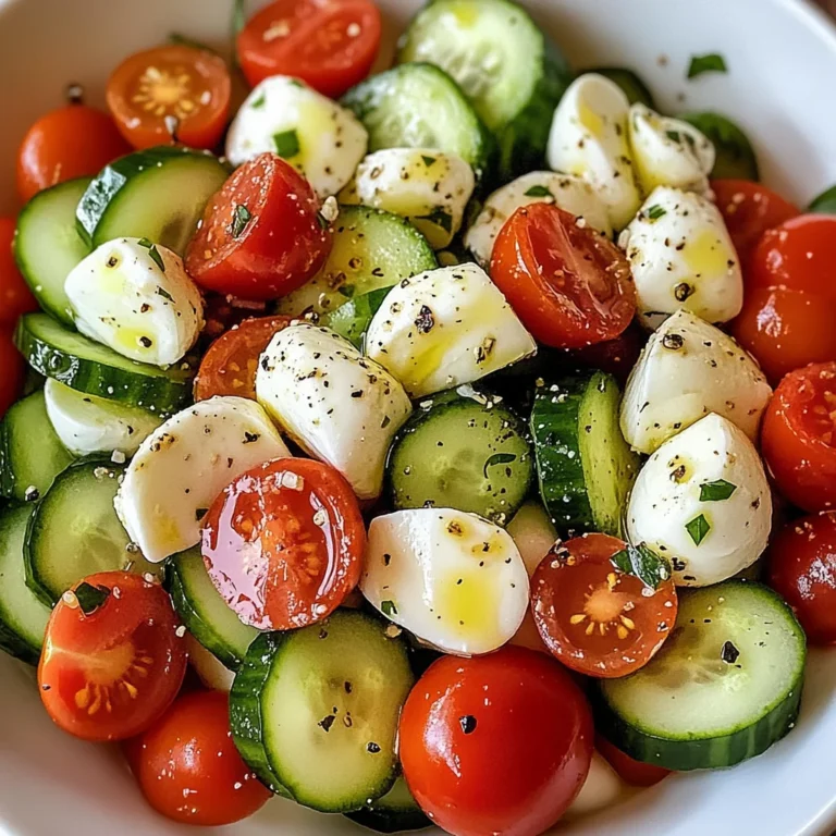 Cucumber Mozzarella Salad
