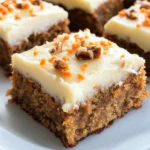 Decadent Carrot Cake Bars with Cream Cheese Frosting