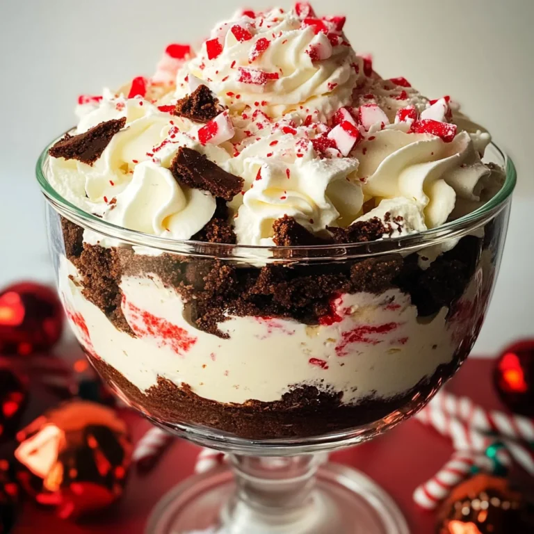 Easy Christmas Peppermint Trifle