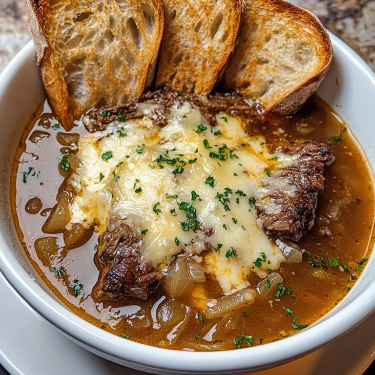 French Onion Beef Short Rib Soup