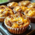 High-Protein Pancake Sausage Mini Muffins