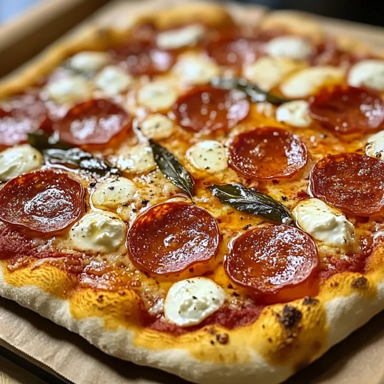 Hot Honey Pepperoni Ricotta Pizza : A Pizza Recipe