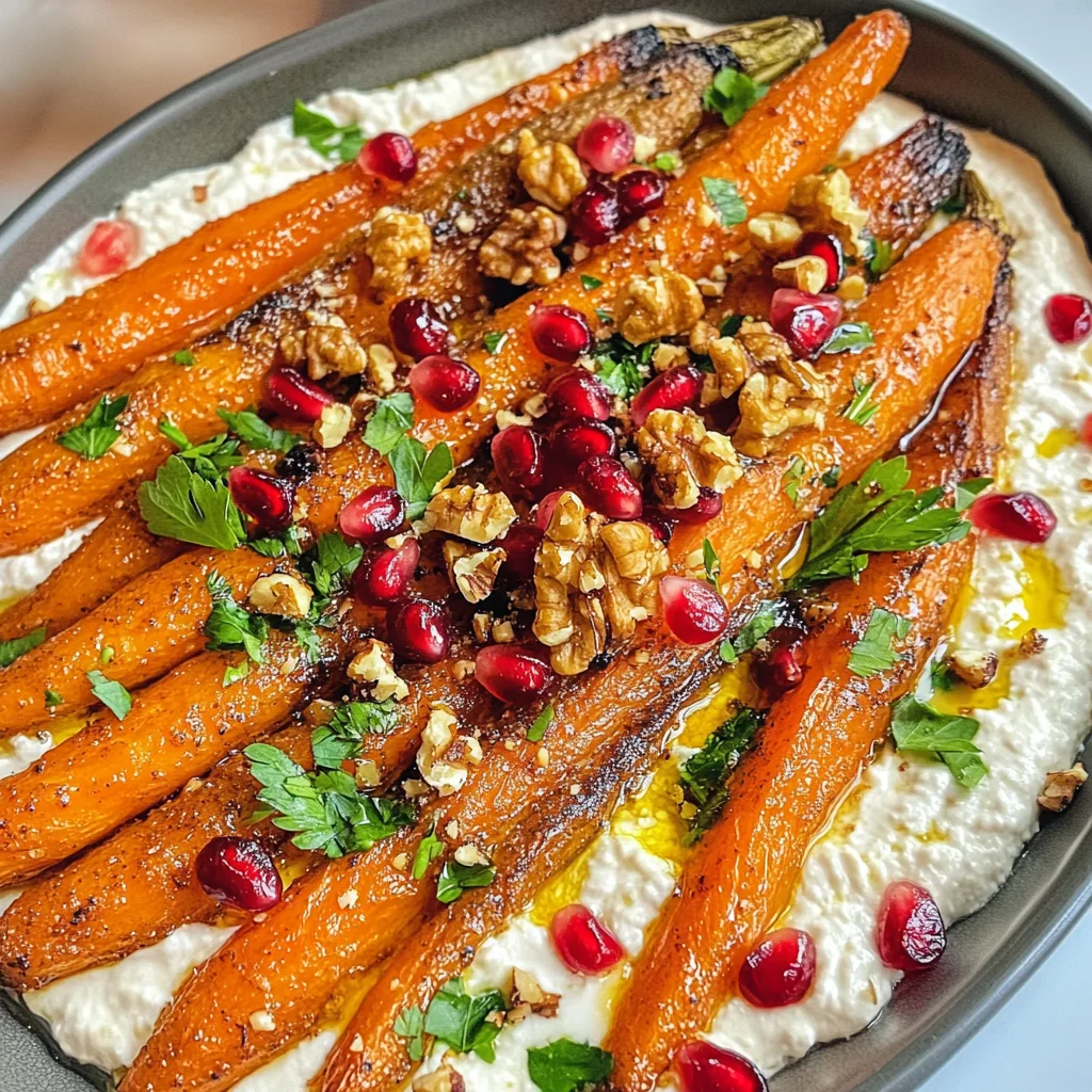 Roasted Carrots with Vegan Ricotta