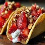 Strawberry Crunch Cheesecake Tacos