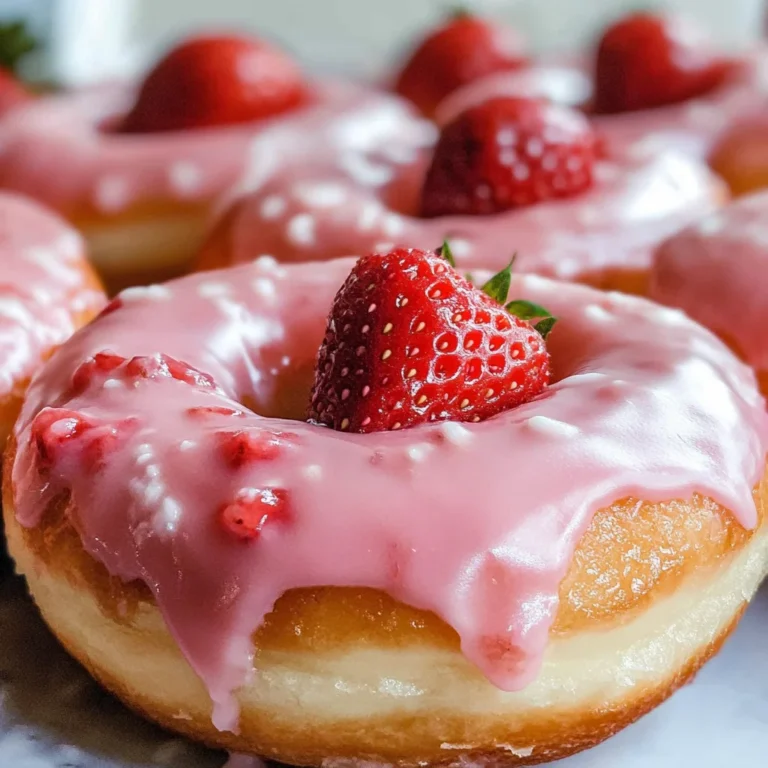 Strawberry Donuts