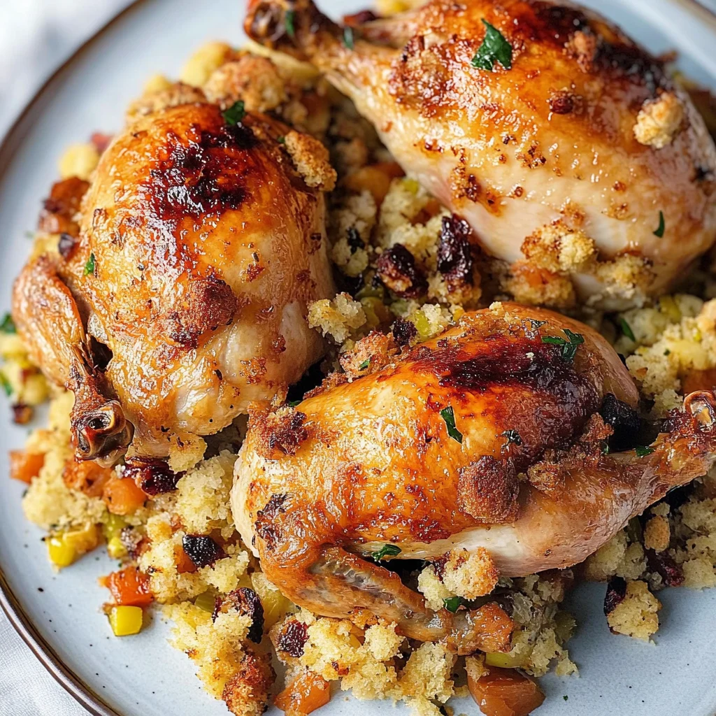 Stuffed Cornish Game Hens