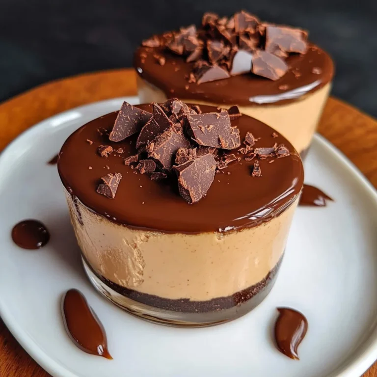 Vegan Peanut Butter Mousse (with a Chocolate Ganache!)
