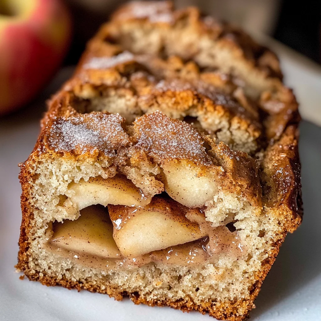 Warm Cinnamon-Spiced Apple Bread
