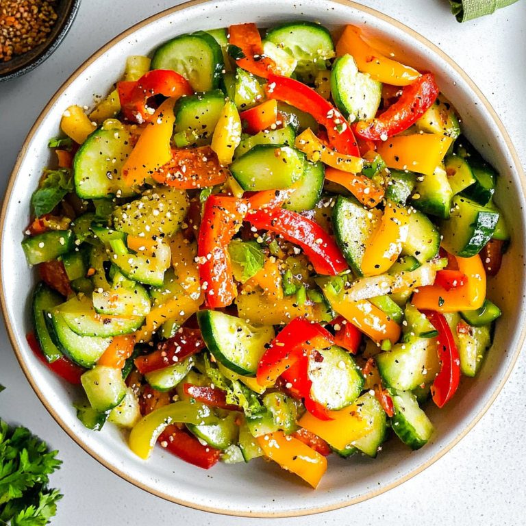Refreshing Cucumber and Sweet Pepper Salad Recipe