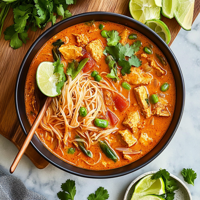 Irresistible Thai Red Curry Noodle Soup Recipe to Savor