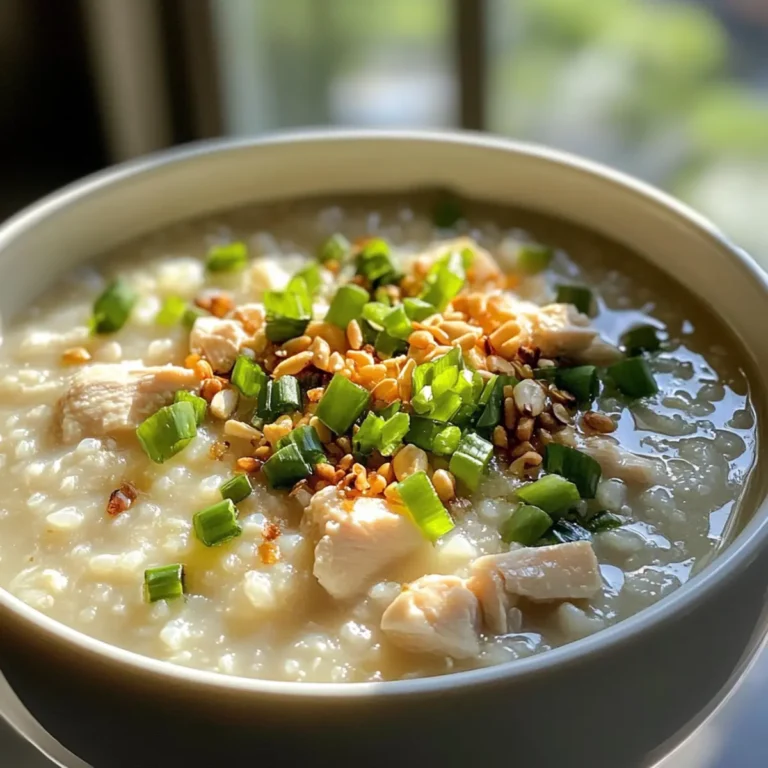 Creamy Chicken Congee: Your Ultimate Comfort Bowl
