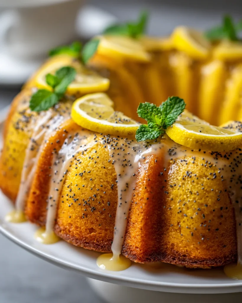 Zesty Lemon Poppy Seed Bundt Cake: A Dessert Dream!